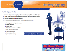 Tablet Screenshot of cellularsignalboosters.com